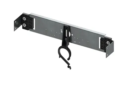 TECE-Anschlusseinheit aus Metall für die Installation in C-Profil-Wänden, mit Befestigungselementen und einer integrierten Halterung.